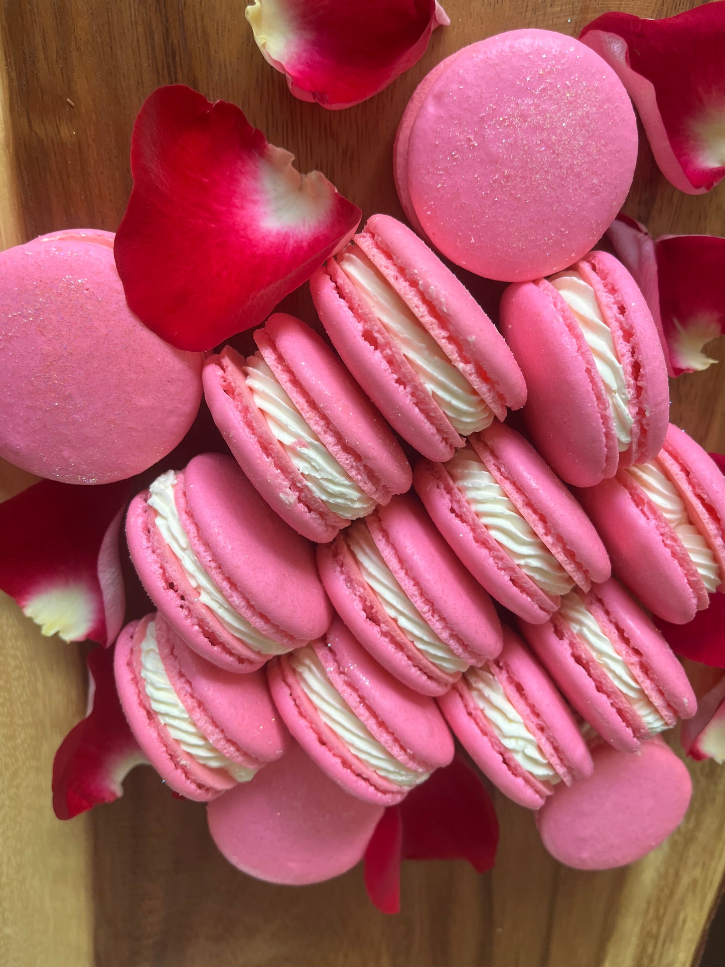 Enchanted Rose Macarons