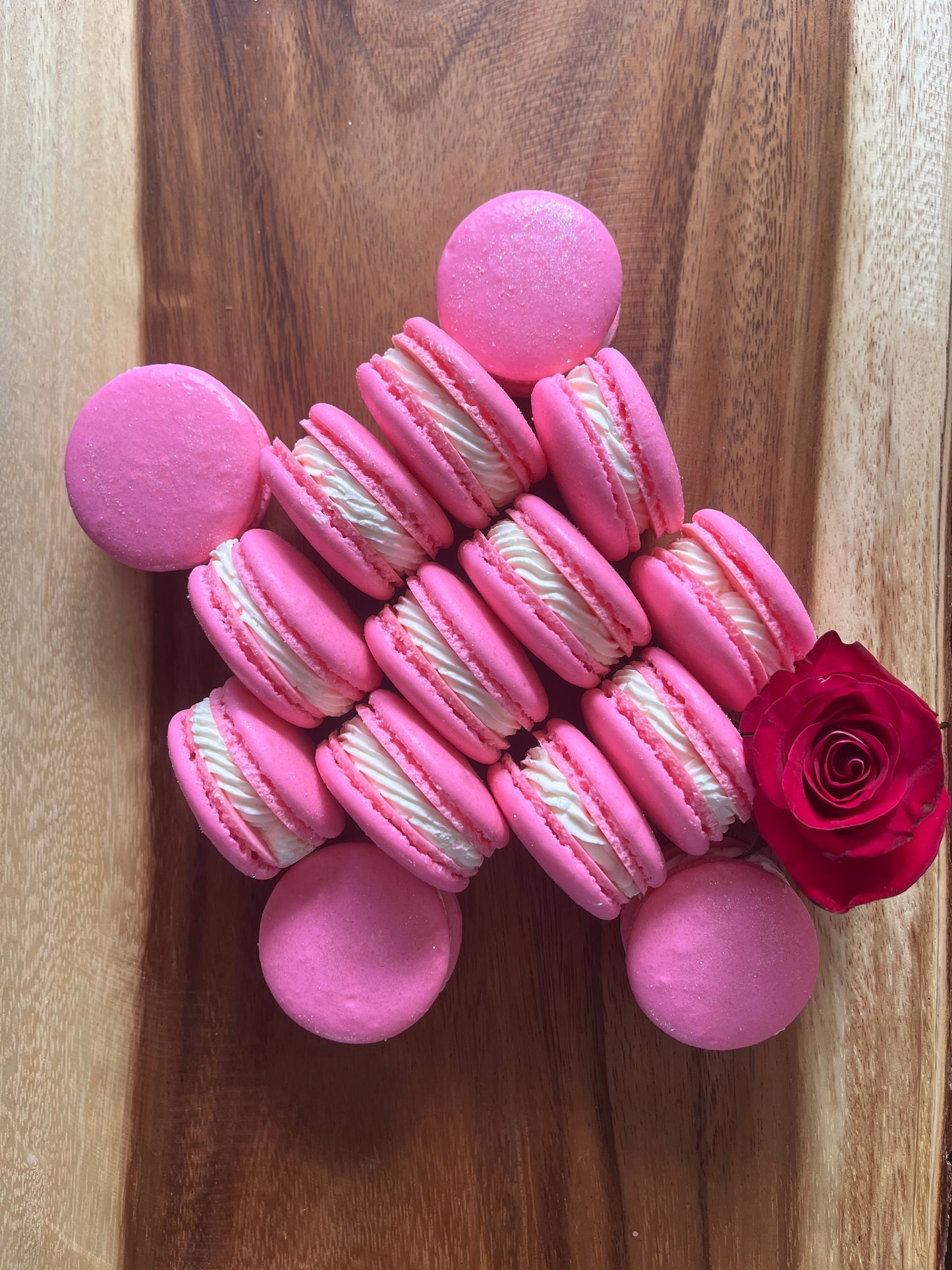 Enchanted Rose Macarons